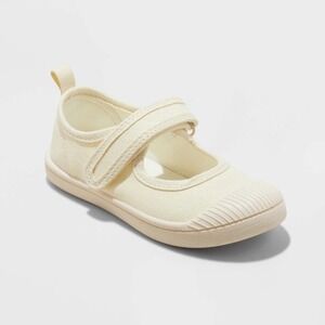 Cat & Jack Kids Gold Mary Jane Sneakers Size 5T Hook Loop New With Tags